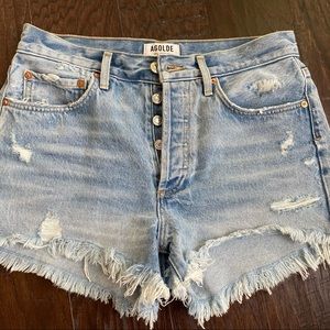 AGOLDE Parker denim shorts size 26